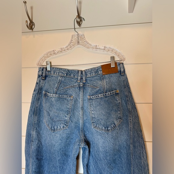 Free People We The Free Good Luck Mid-Rise Barrel Jeans 30 - Picture 6 of 10